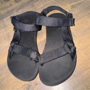 Teva Black Sandals Adjustable Straps Outdoor unisex